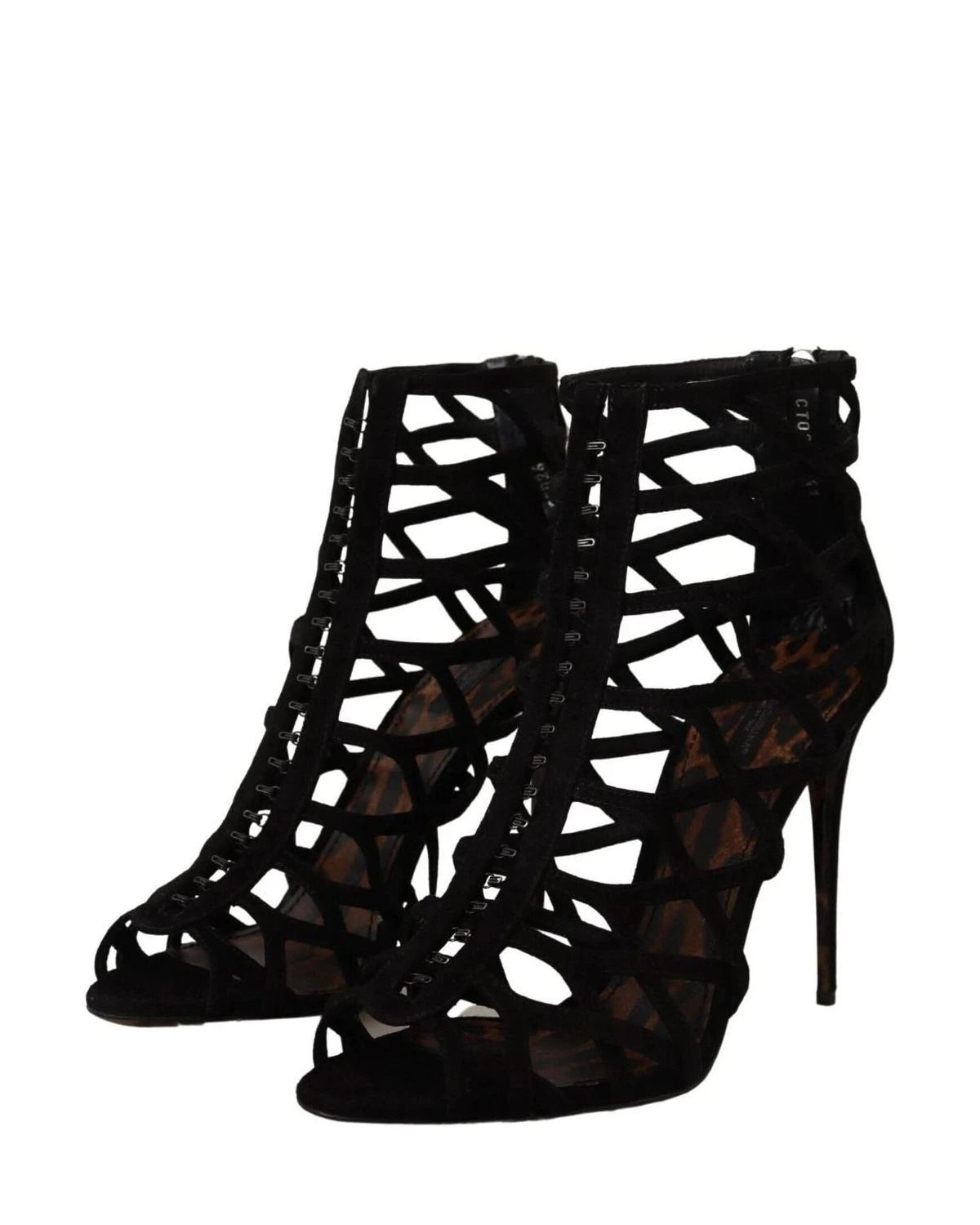 Dolce & Gabbana Black Suede Stiletto Heels Heels