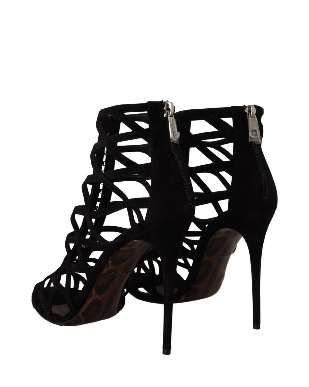 Dolce & Gabbana Black Suede Stiletto Heels Heels