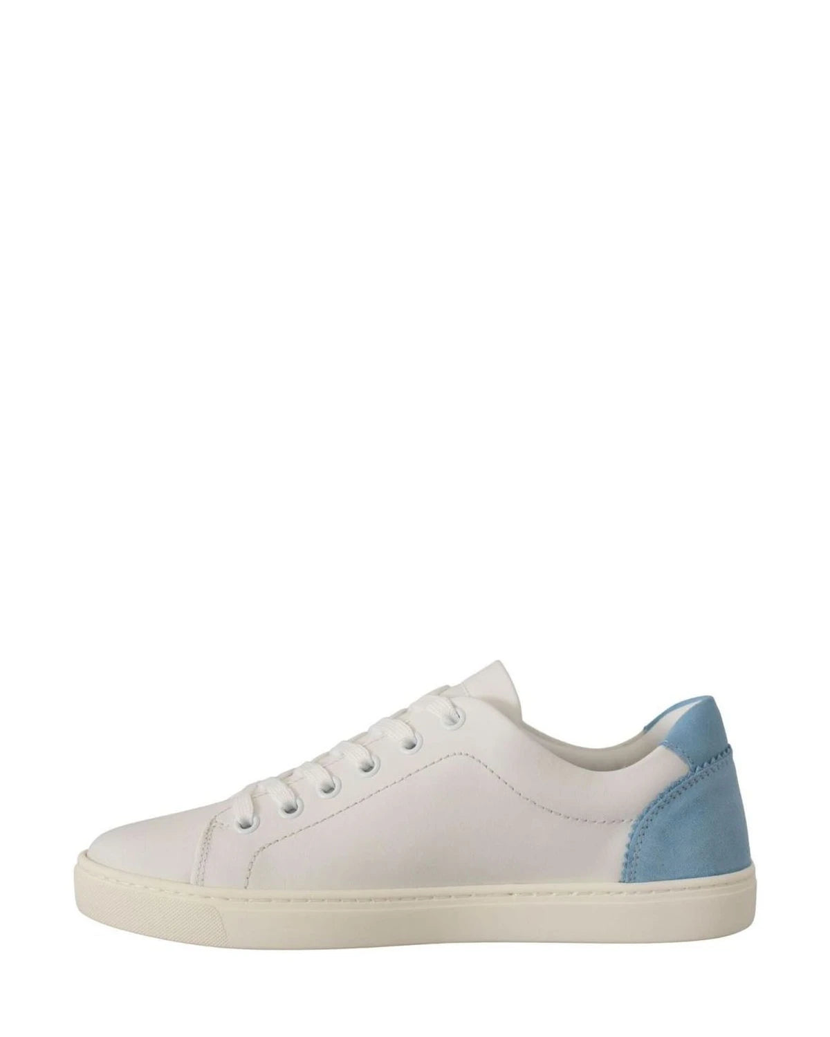 Dolce & Gabbana White Leather Low Top Sneakers Sneakers