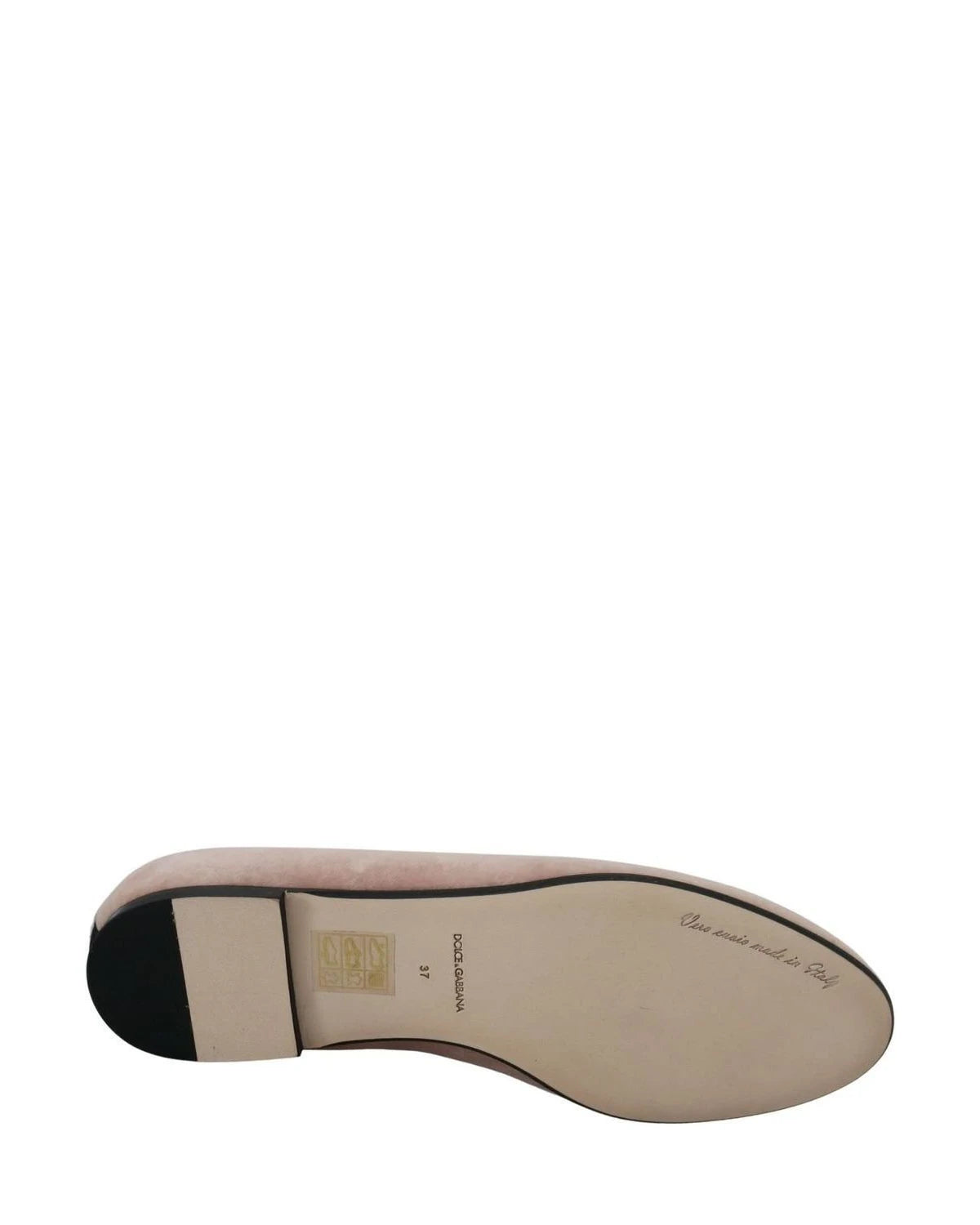 Dolce & Gabbana Pink Velvet Slip Ons Loafers Flats Shoes Flats