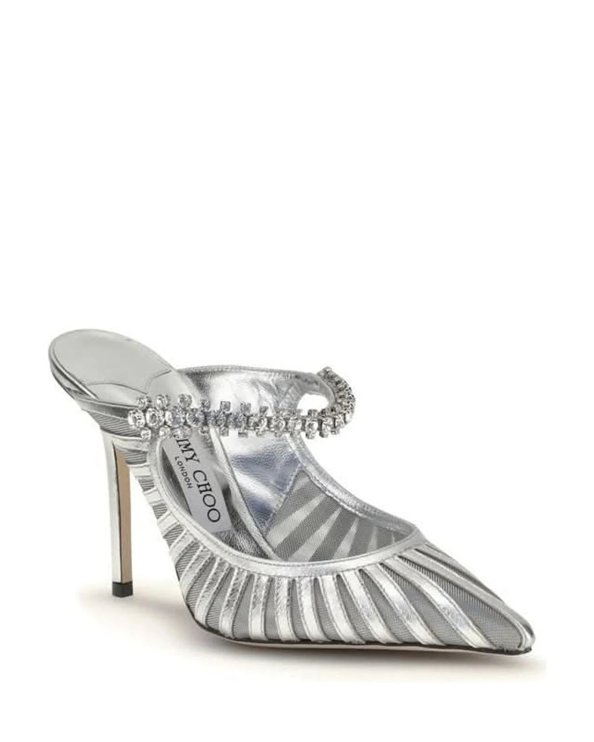 Jimmy Choo Silver Leather High Heel Pumps Heels