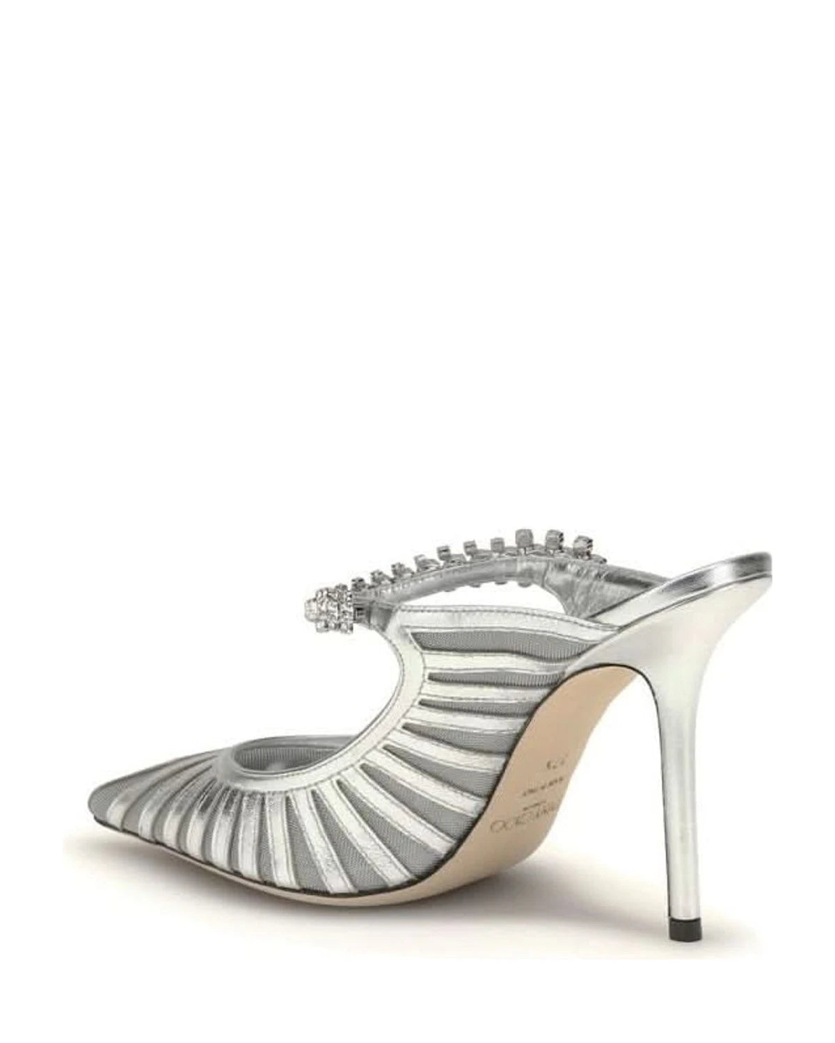 Jimmy Choo Silver Leather High Heel Pumps Heels