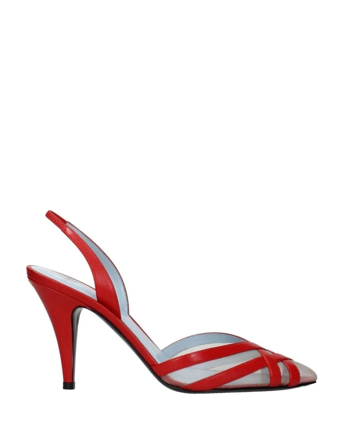 Valentino Garavani Red Leather Stiletto Heel Heels