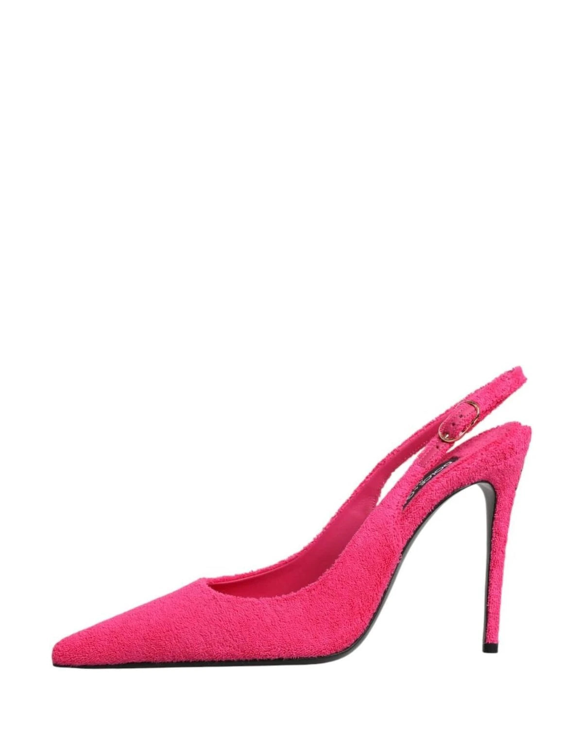 Dolce & Gabbana Pink Suede High Heels Slingback Shoes Heels