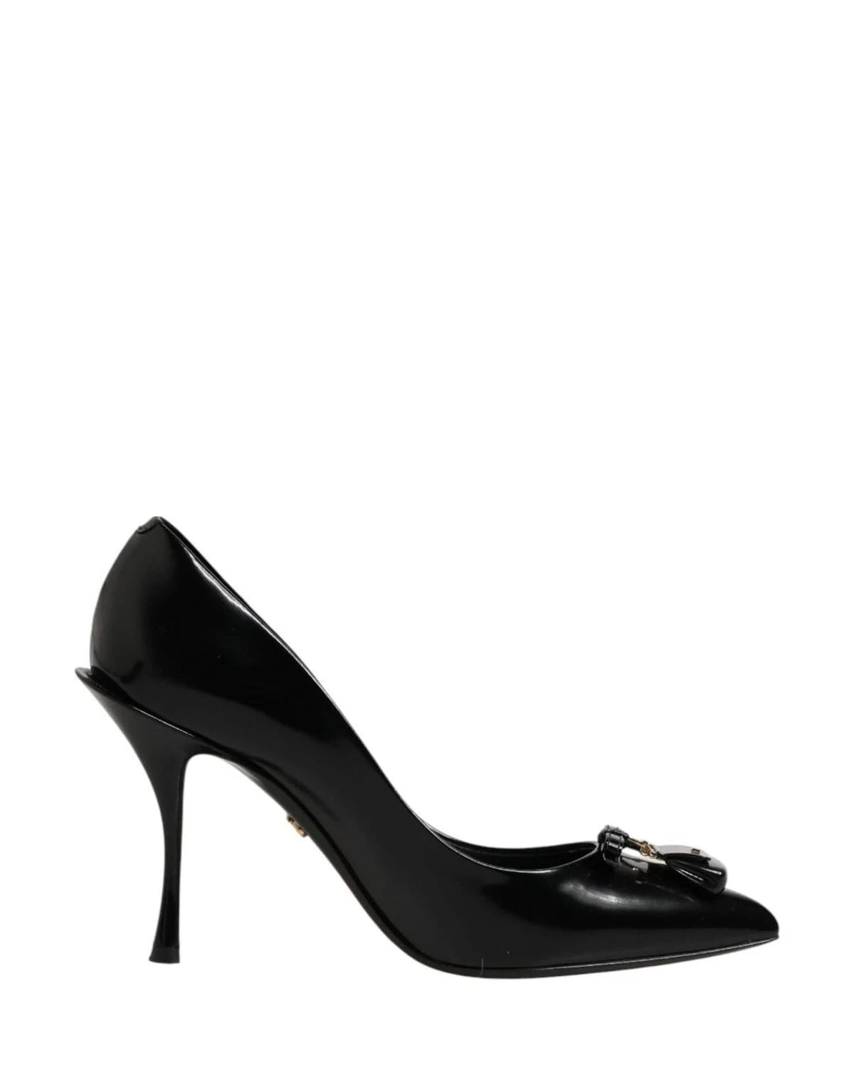 Dolce & Gabbana Black Bag Embellished Heels Heels
