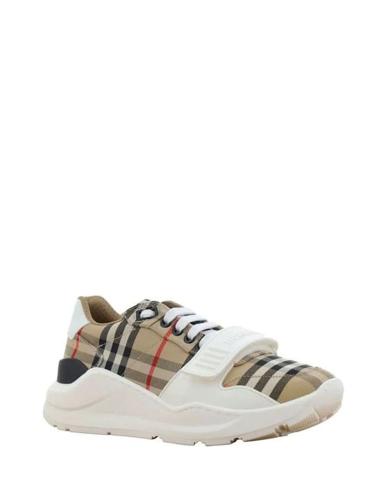 Burberry Beige Cotton Athletic Sneakers Sneakers