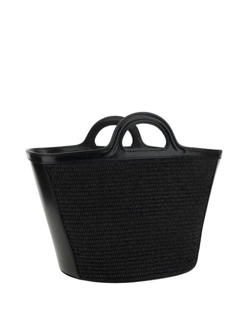 Marni Black Cotton Shoulder Bag Bucket Bags