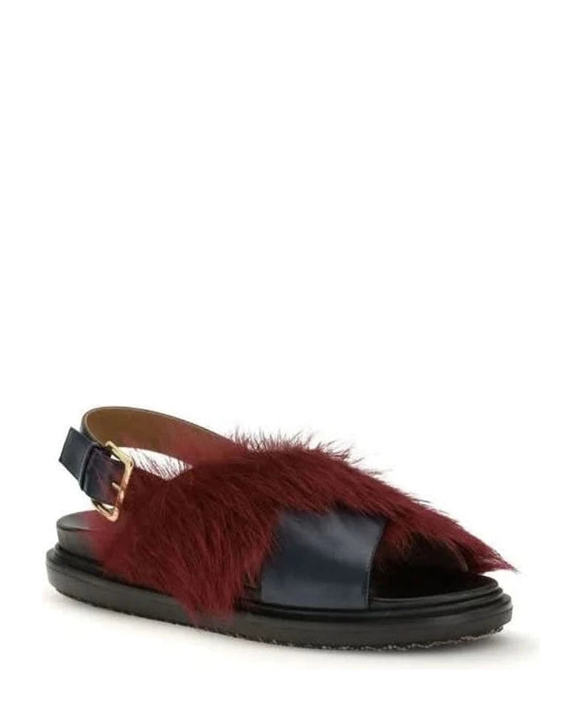 Marni Calf Leather Bos Taurus Flat Sandals Sandals