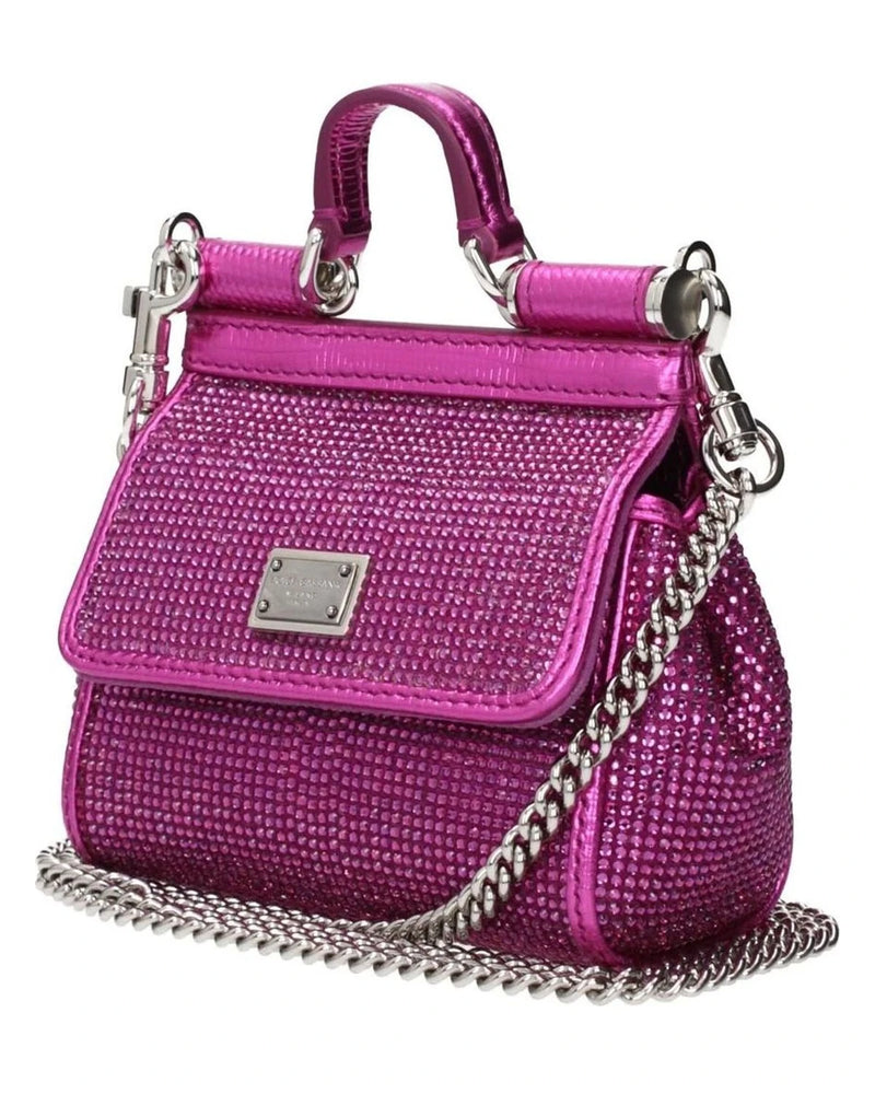 Dolce & Gabbana Pink Satin Handbag Handbags