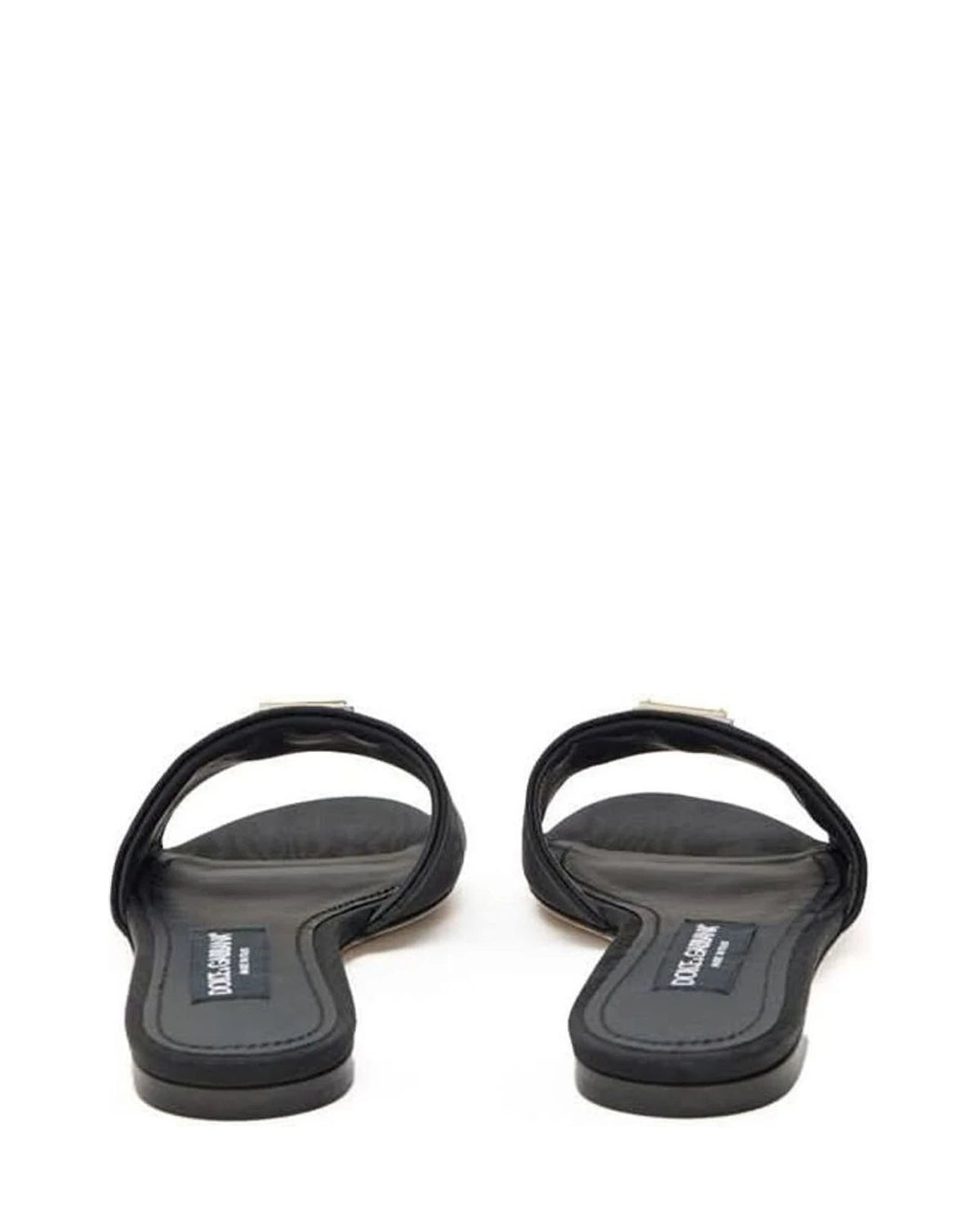 Dolce & Gabbana Black Polyester Slippers Slippers