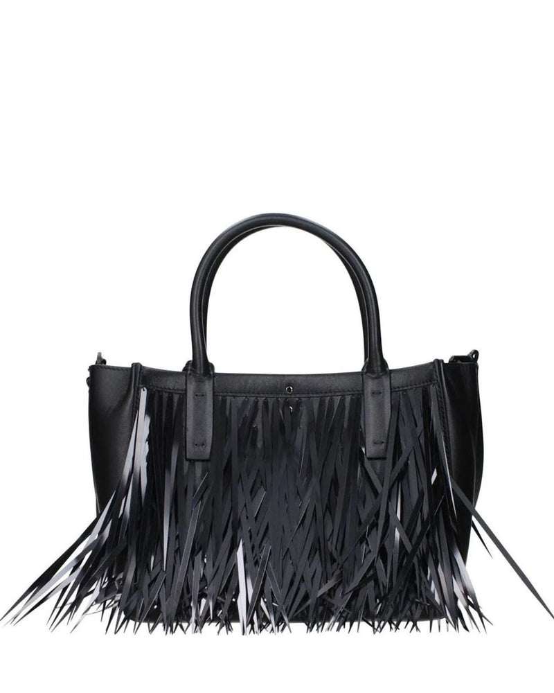 Valentino Garavani Black Leather Handbag Shoulder Bags