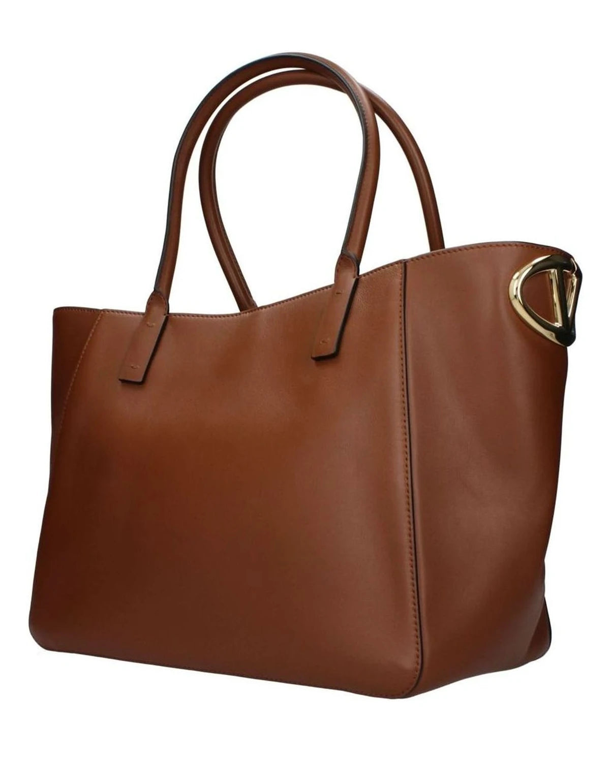 Valentino Garavani Brown Leather Handbag Satchel Bags