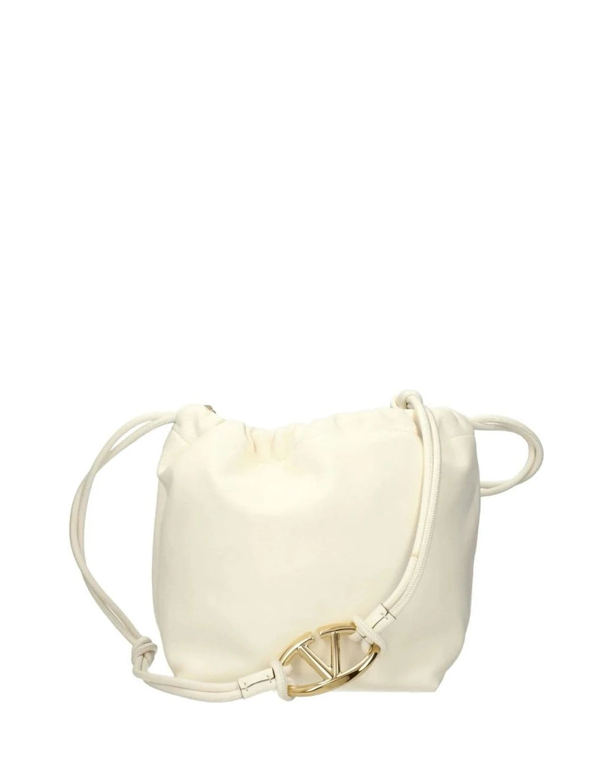 Valentino Garavani Beige Leather Shoulder Bag Shoulder Bags