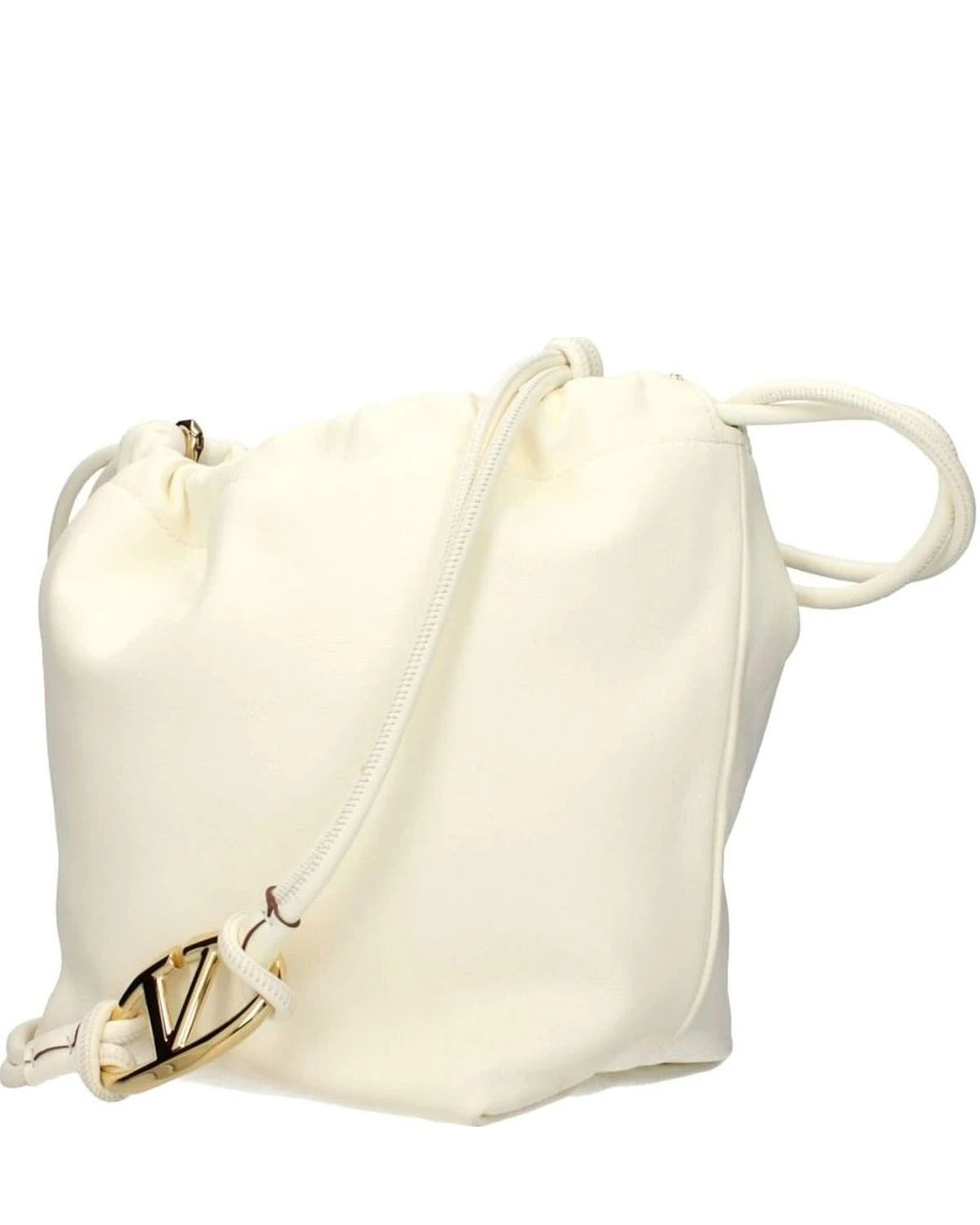 Valentino Garavani Beige Leather Shoulder Bag Shoulder Bags