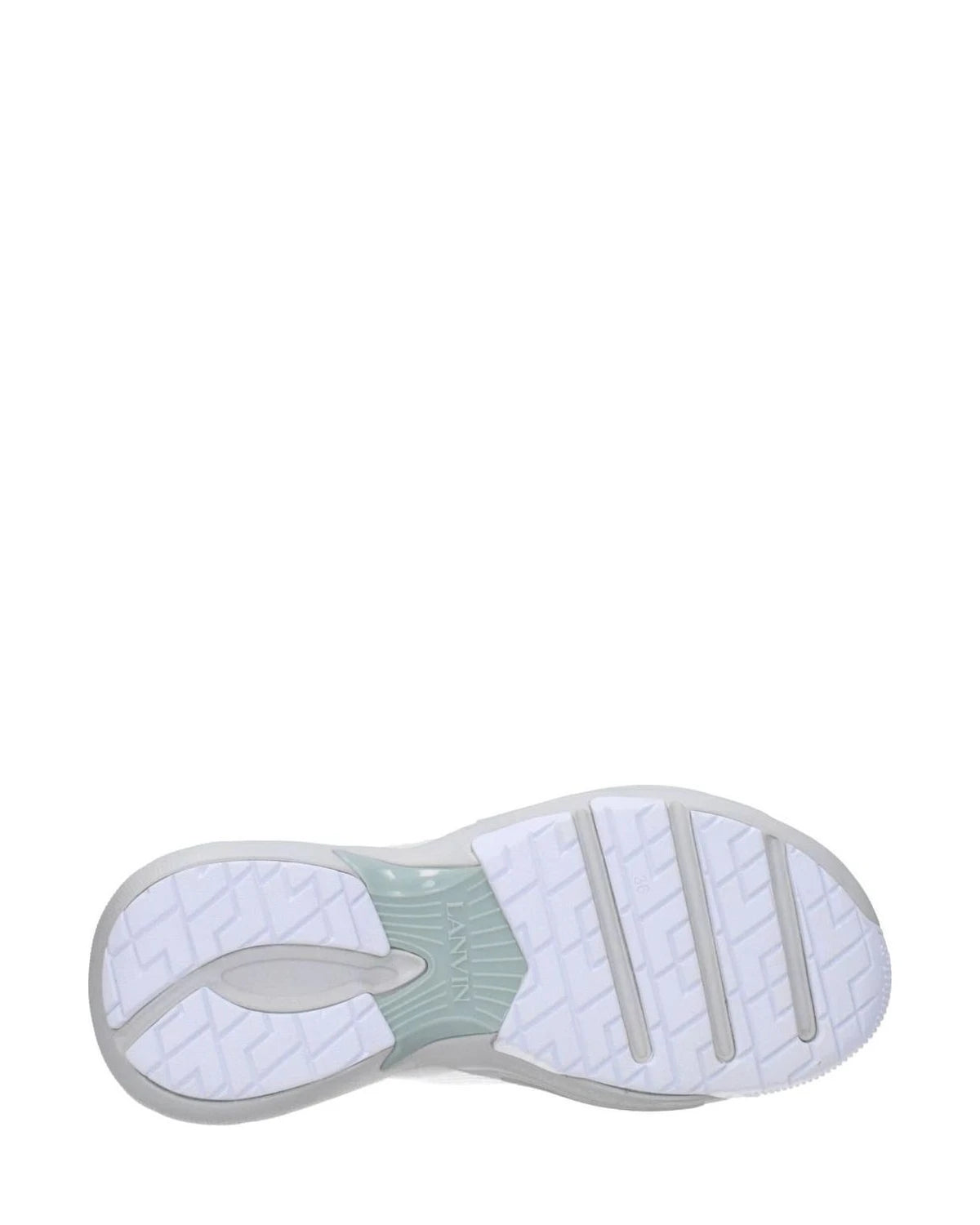 Lanvin White Leather Athletic Sneakers Sneakers