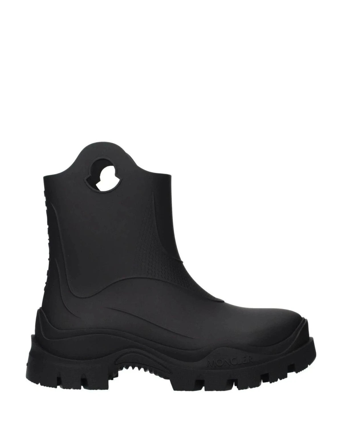 Moncler Black Cotton Ankle Boots Boots