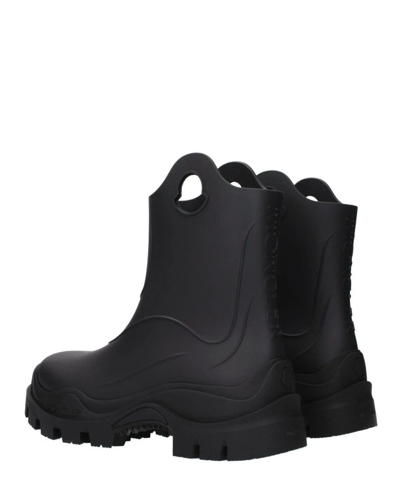 Moncler Black Cotton Ankle Boots Boots