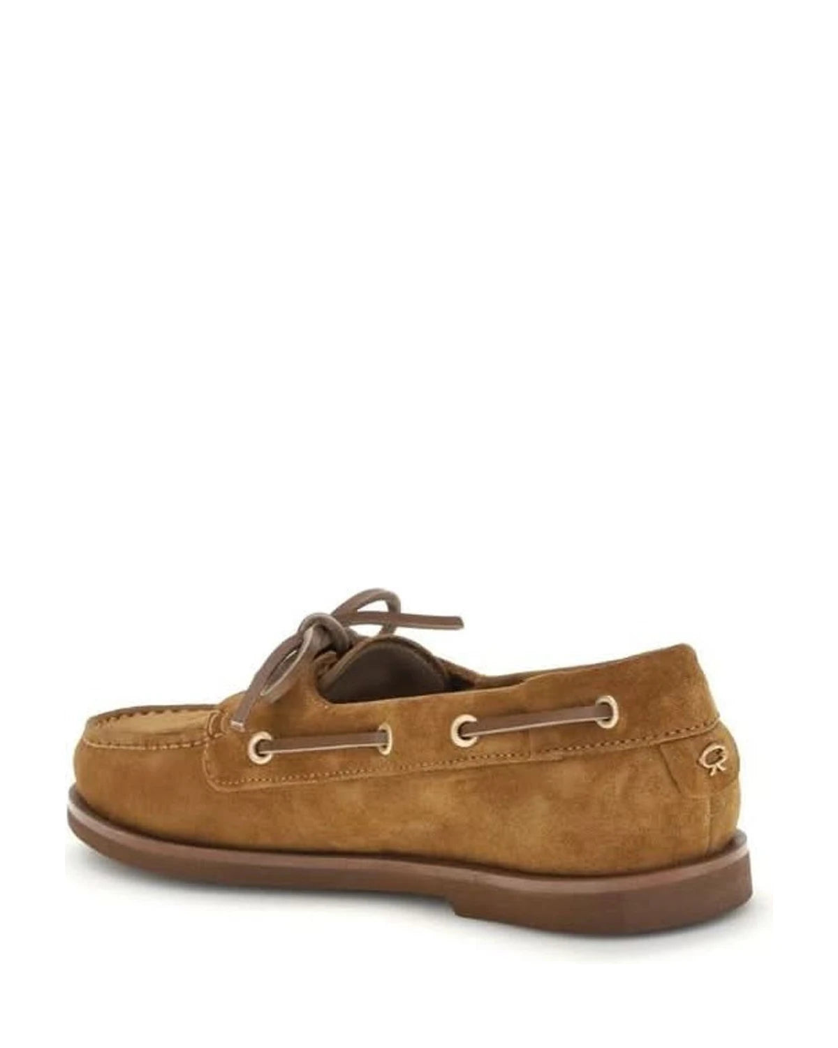 Gianvito Rossi Brown Calf Leather Bos Taurus Slip On Loafers Flats