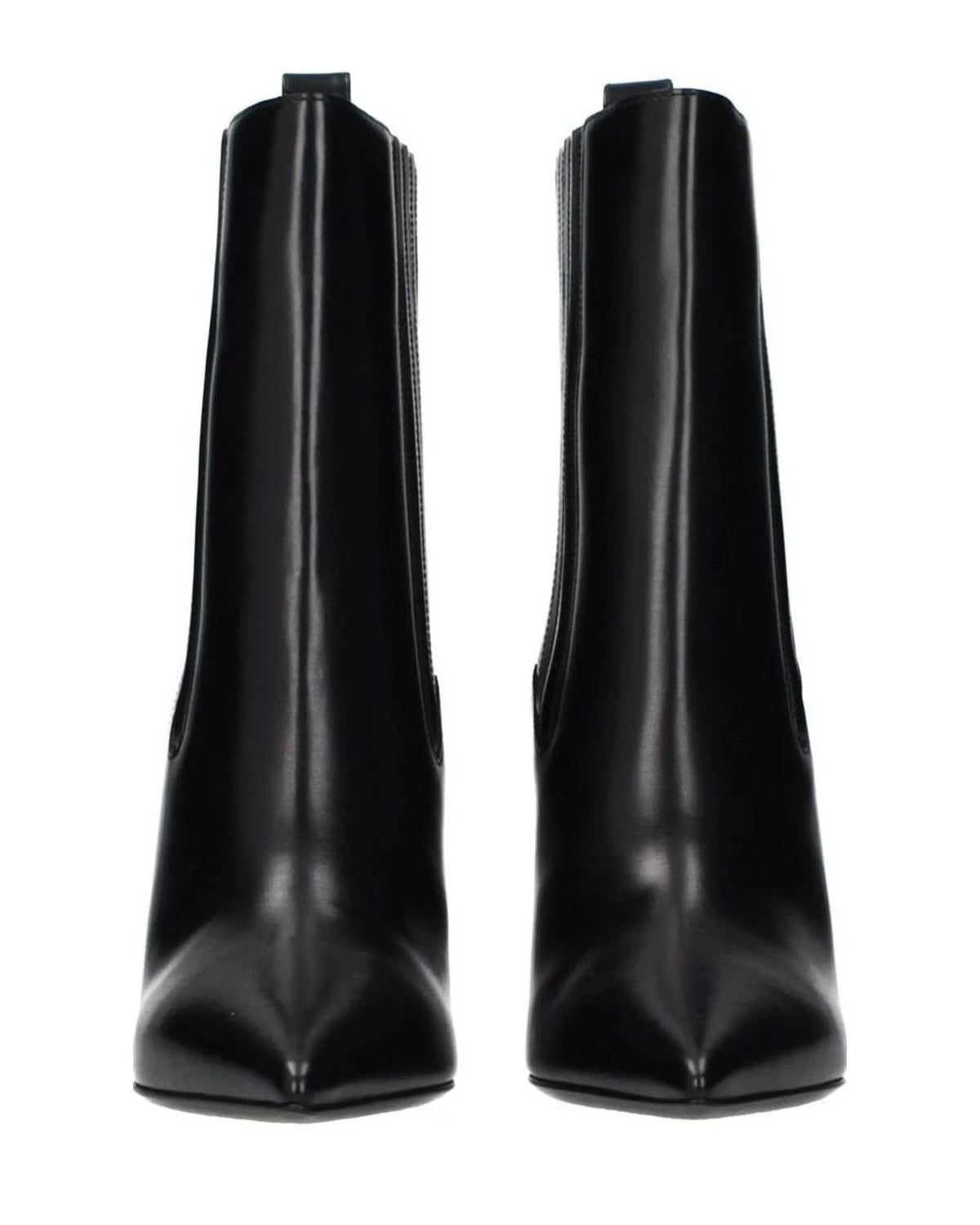 Valentino Garavani Black Leather Ankle Boots Boots