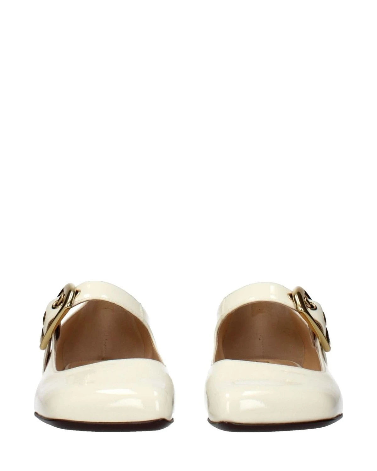 Chloé Beige Leather Ballet Flats Flats