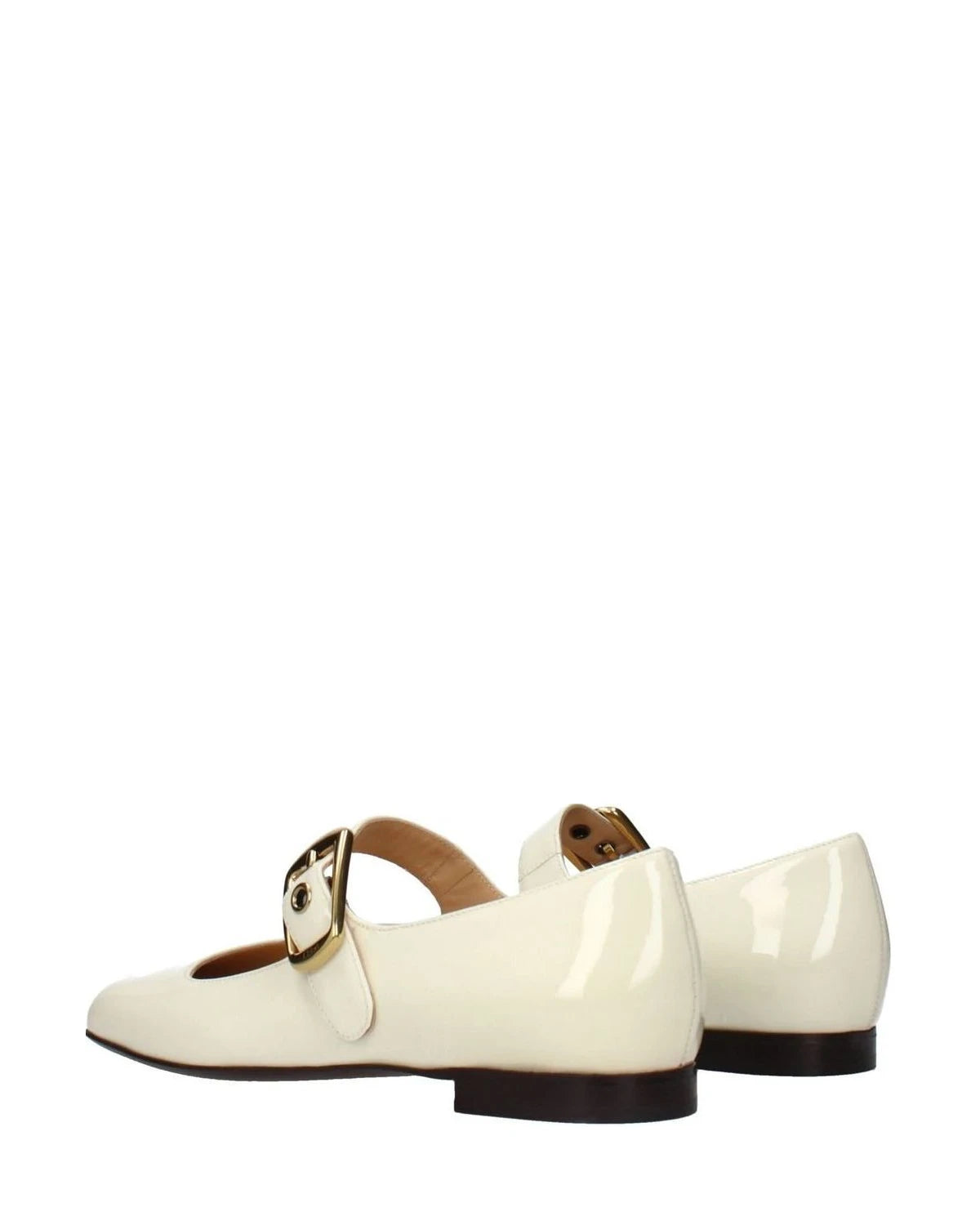 Chloé Beige Leather Ballet Flats Flats