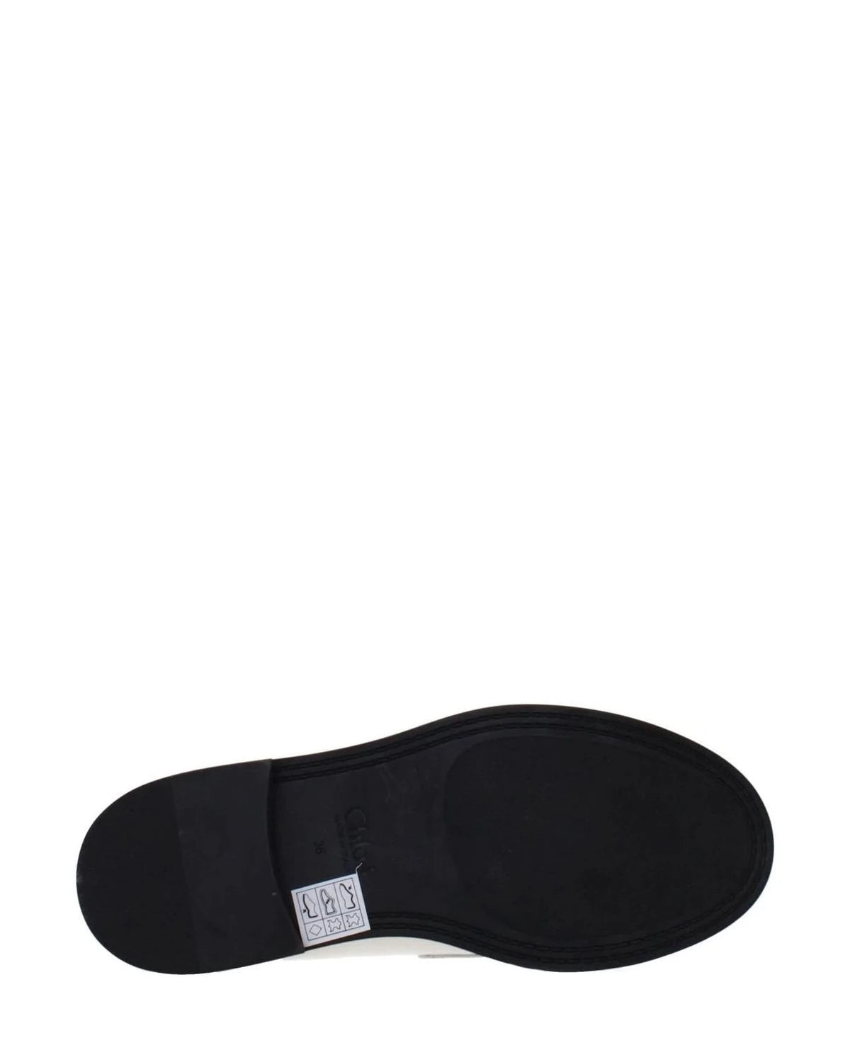 Chloé Beige Leather Slip On Loafers Flats