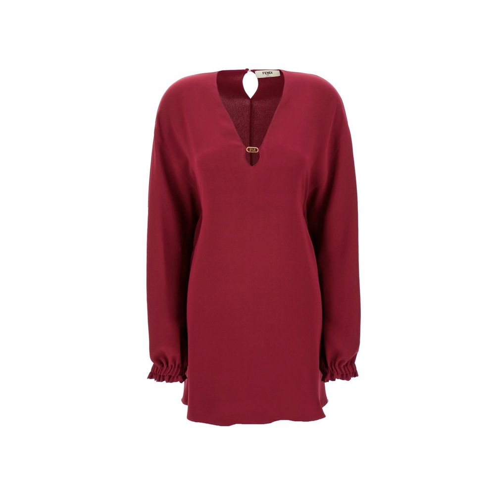 Fendi Silk Cady Dress - Dresses - For Women - GlamSteals