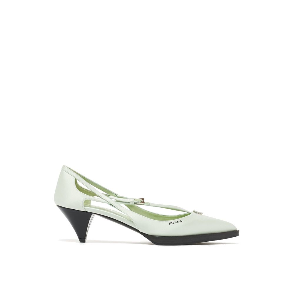 Prada Satin Cut Out Pumps