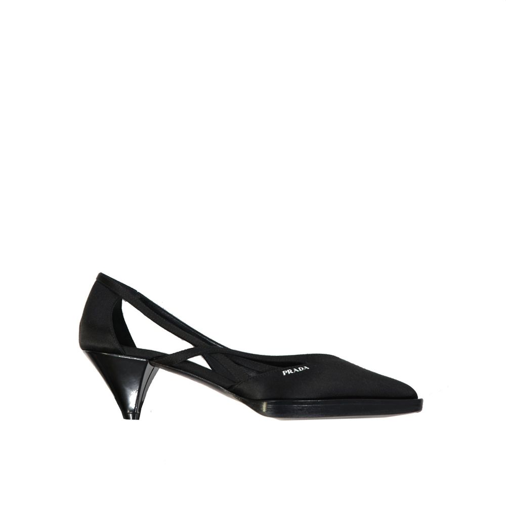Prada Satin 55Mm Cut Out Pumps