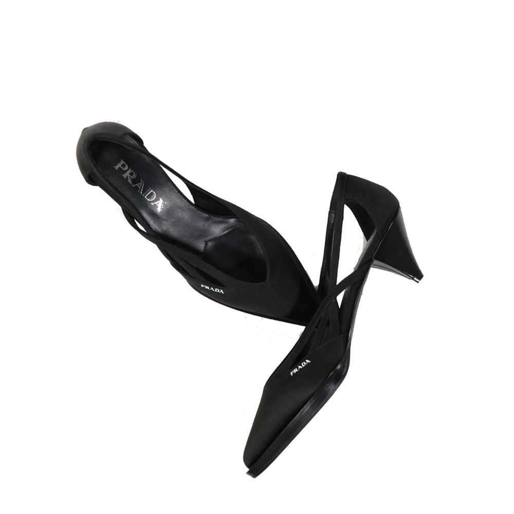 Prada Satin 55Mm Cut Out Pumps