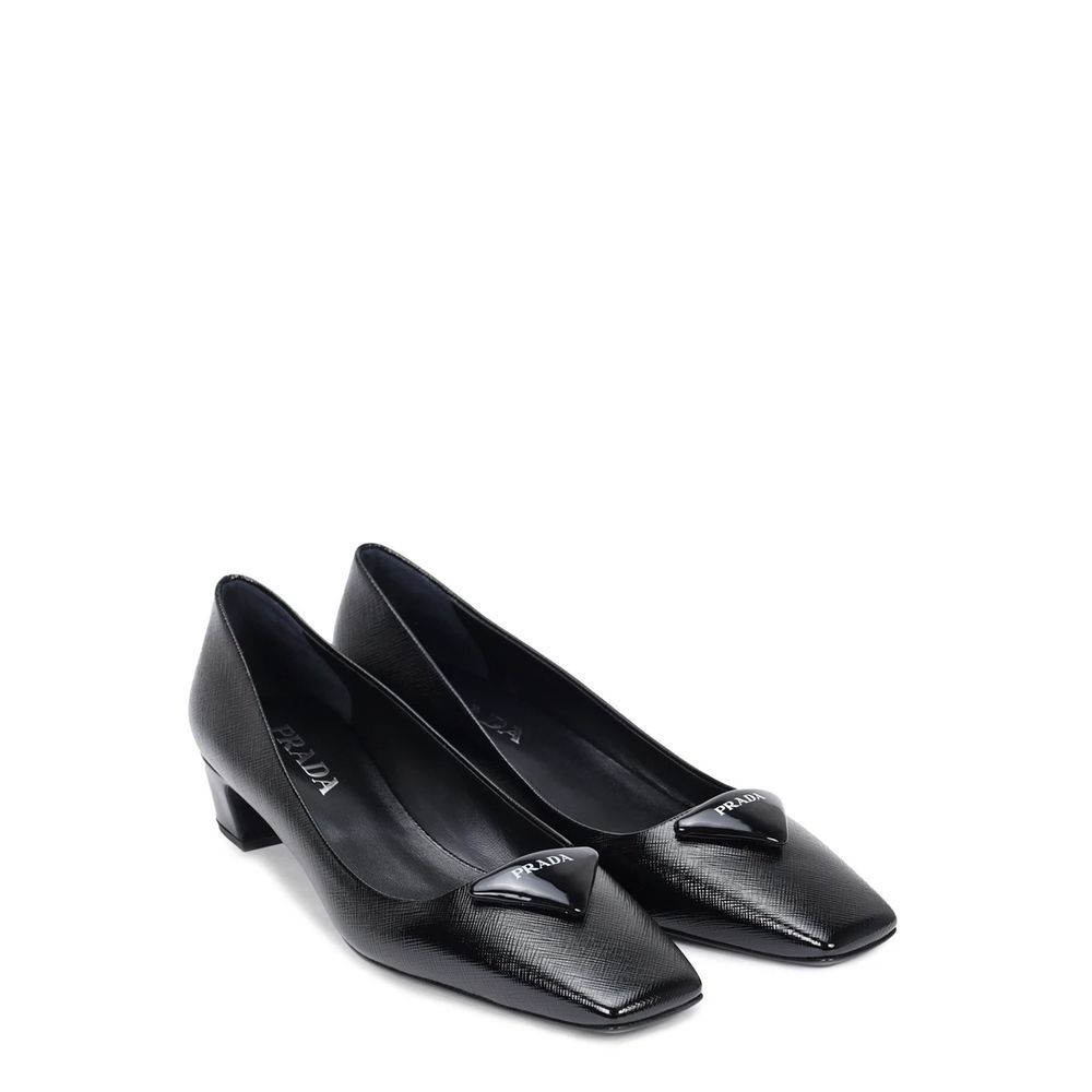 Prada Leather Saffiano Pumps