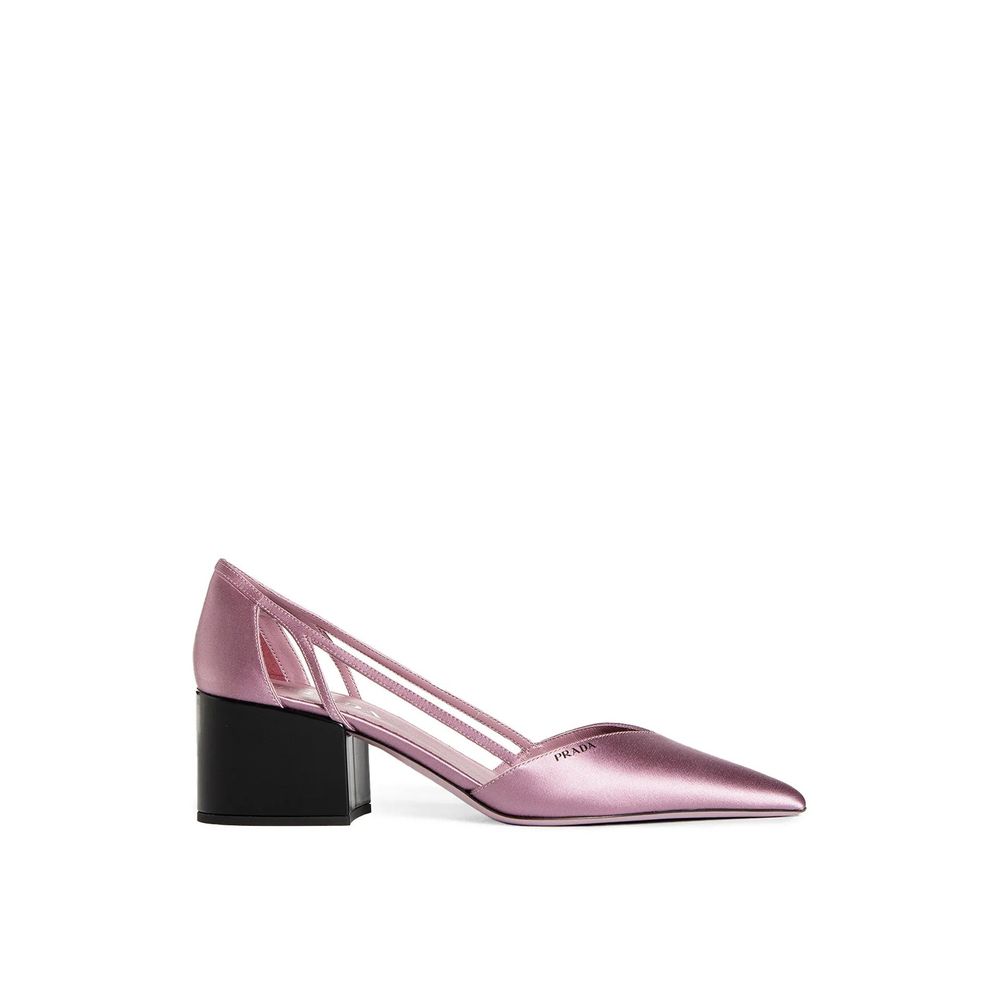 Prada Satin Cut Out Pumps