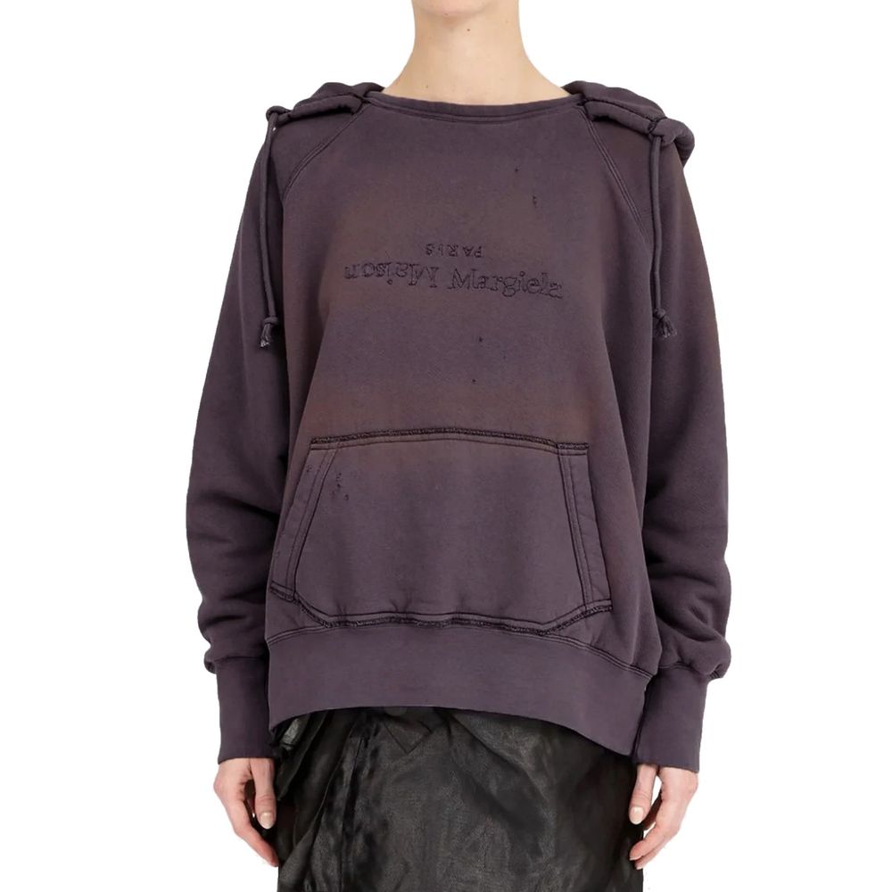 Maison Margiela Cotton Hooded Sweat-Shirt - Tops - For Women - GlamSteals