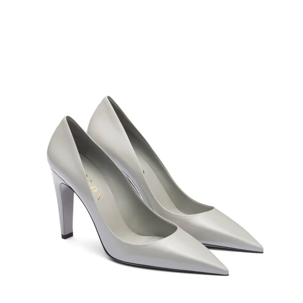 Prada Leather Brushed Pumps