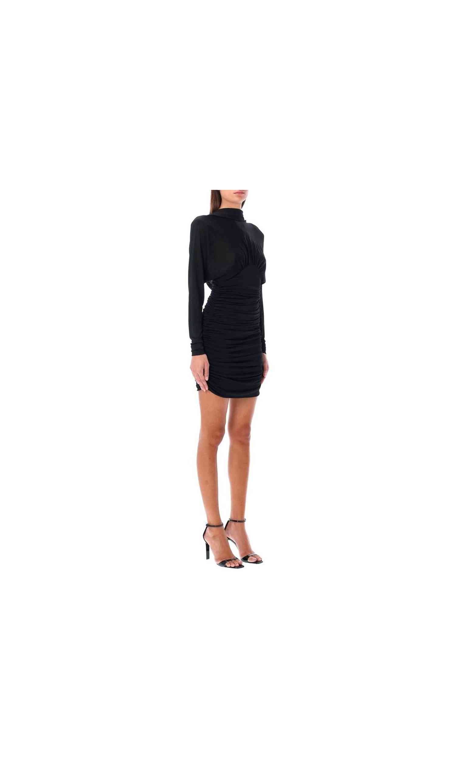 Saint Laurent Cowl Back Mini Dress