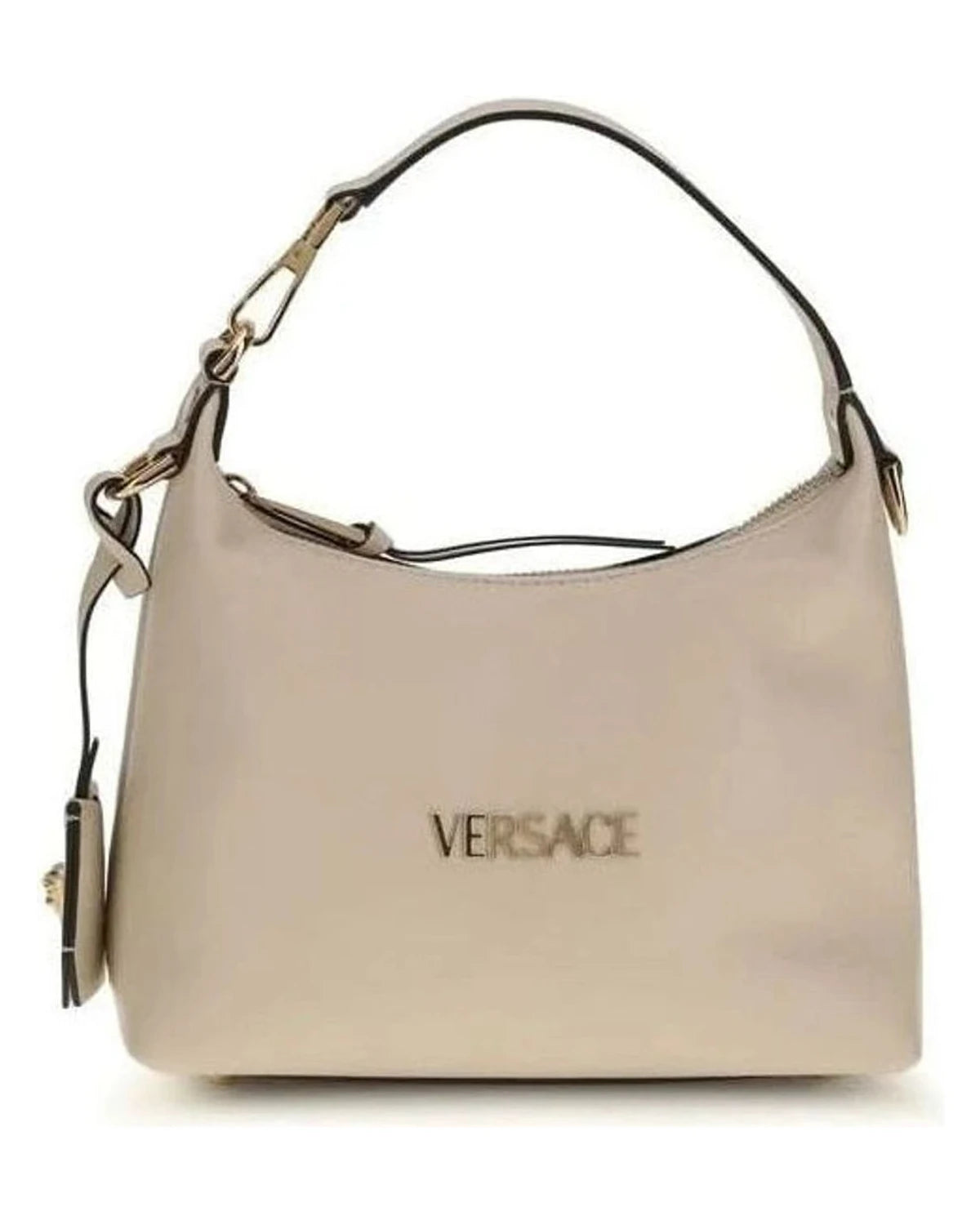 Versace Leather Cream Calf Bos Taurus Shoulder Bag Hobo Bags