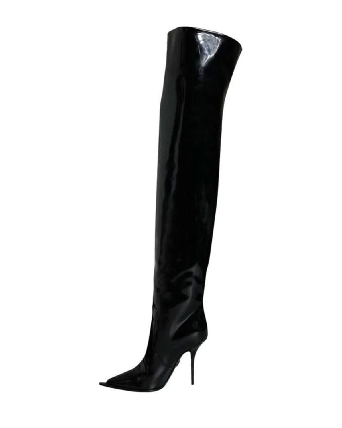 Dolce & Gabbana Black Leather Boots Boots