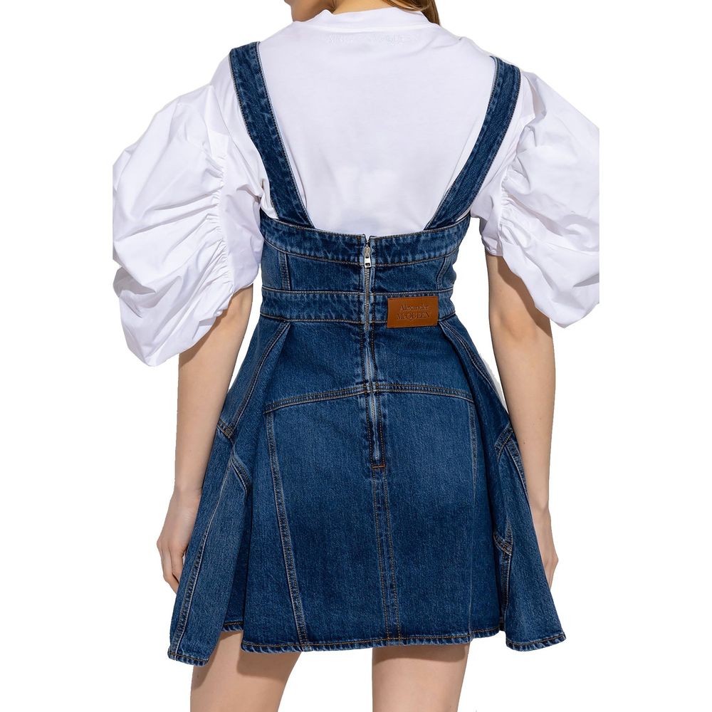 Alexander Mcqueen Denim Mini Dress