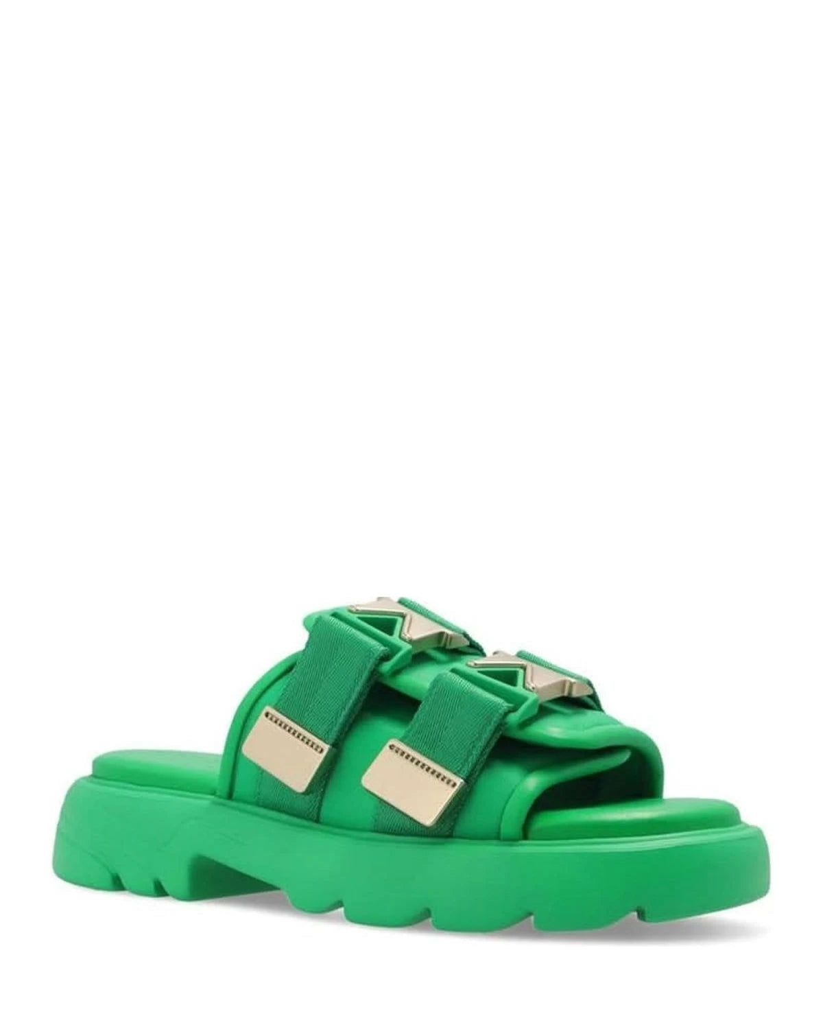 Bottega Veneta Nylon Slides Flats