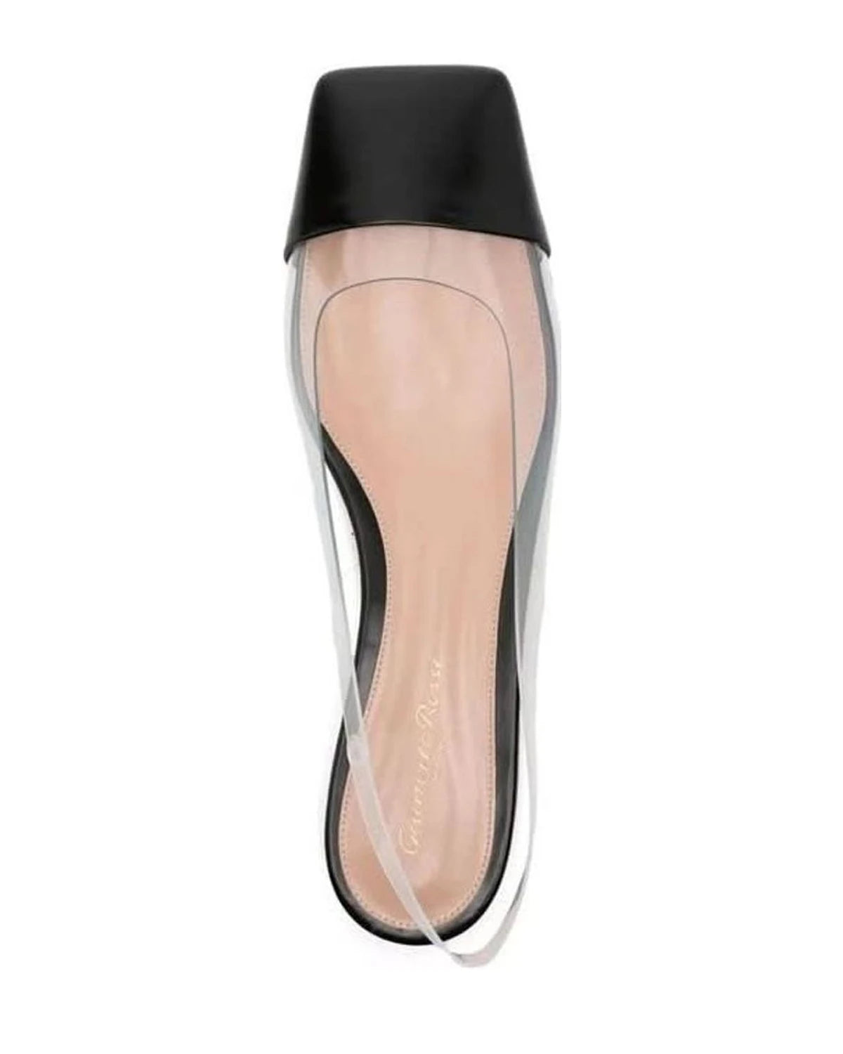 Gianvito Rossi Black Plexiglass Ballet Flats Flats