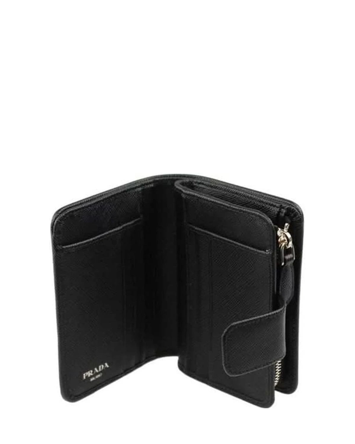 Prada Black Nylon Wallet Wallets
