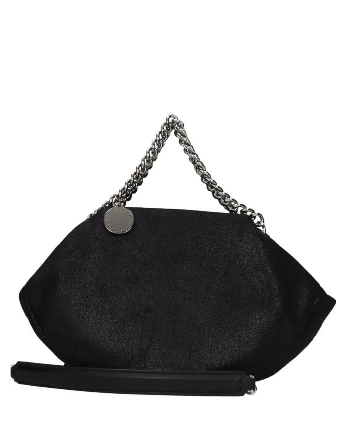 Stella Mccartney Black Leather Handbag Shoulder Bags