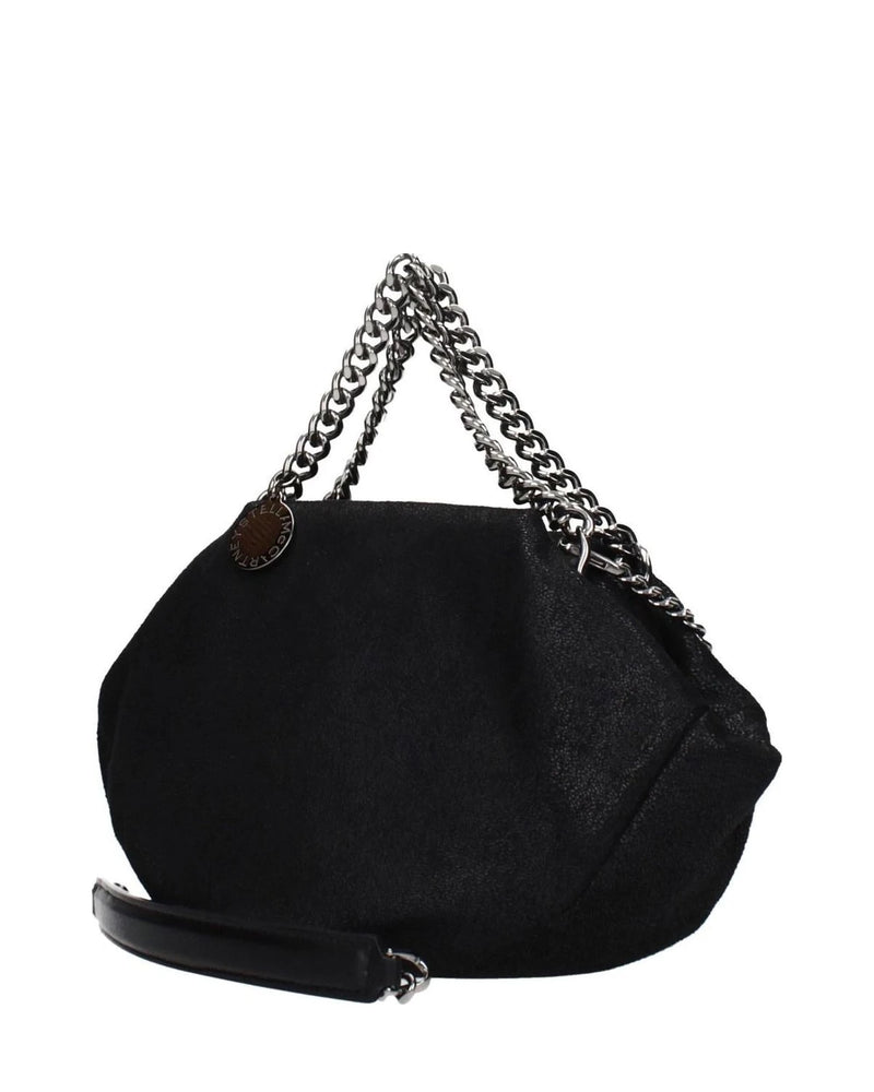 Stella Mccartney Black Leather Handbag Shoulder Bags