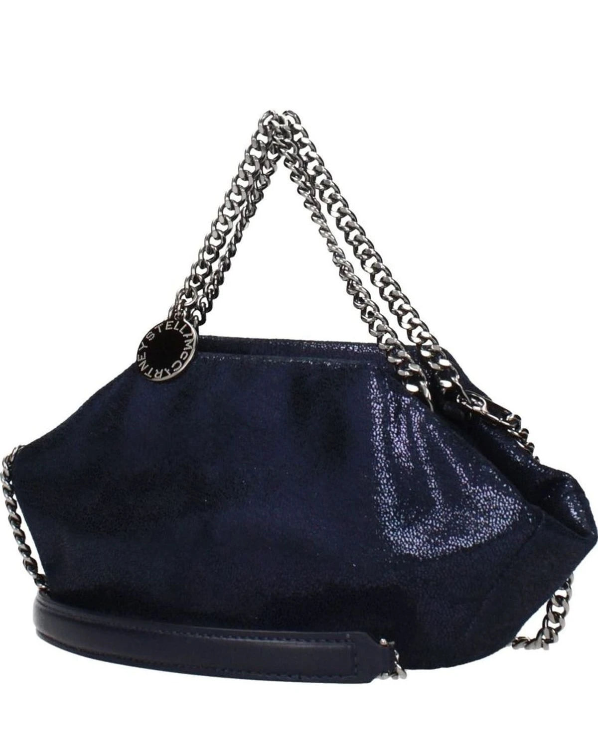 Stella Mccartney Blue Leather Handbag Shoulder Bags