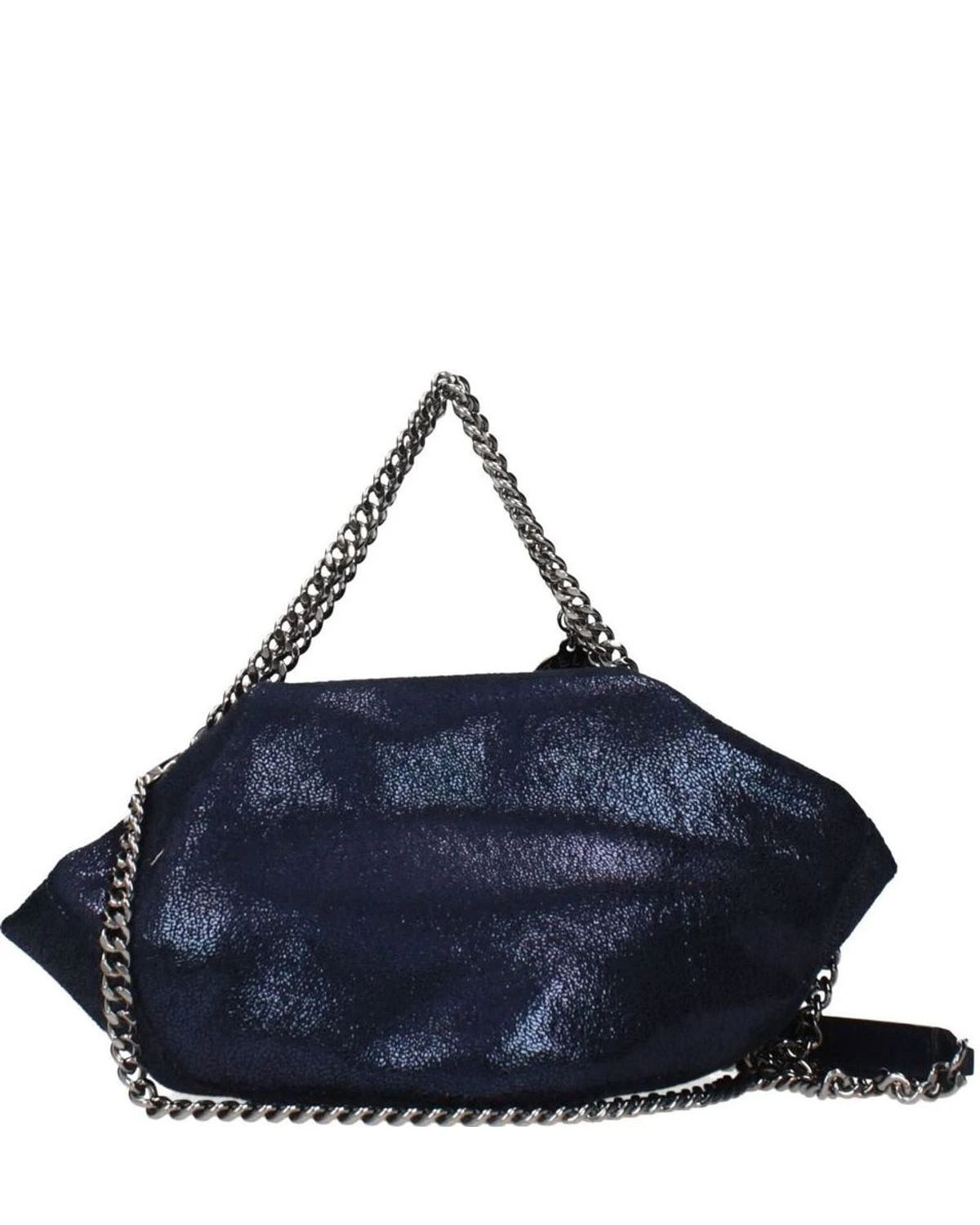 Stella Mccartney Blue Leather Handbag Shoulder Bags