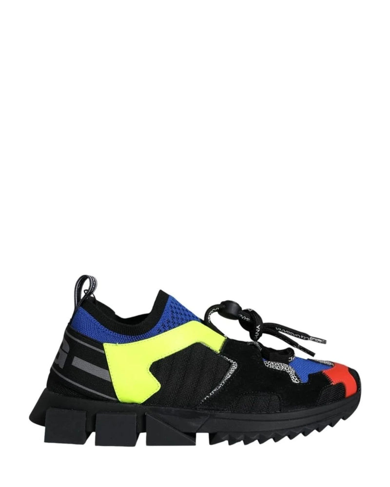 Dolce & Gabbana Multicolor Mesh Sorrento Trekking Shoes Sneakers