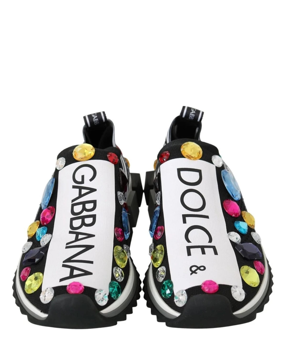Dolce & Gabbana Multicolor Crystal Sneakers Shoes Sneakers