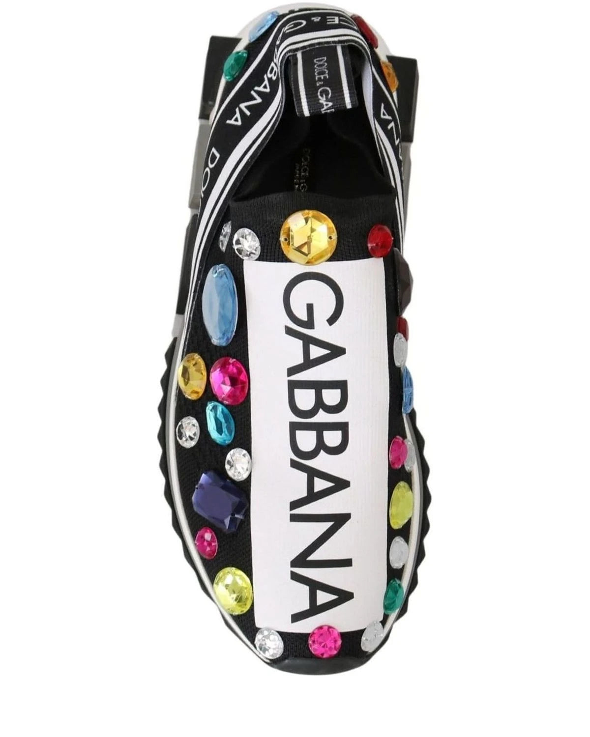 Dolce & Gabbana Multicolor Crystal Sneakers Shoes Sneakers