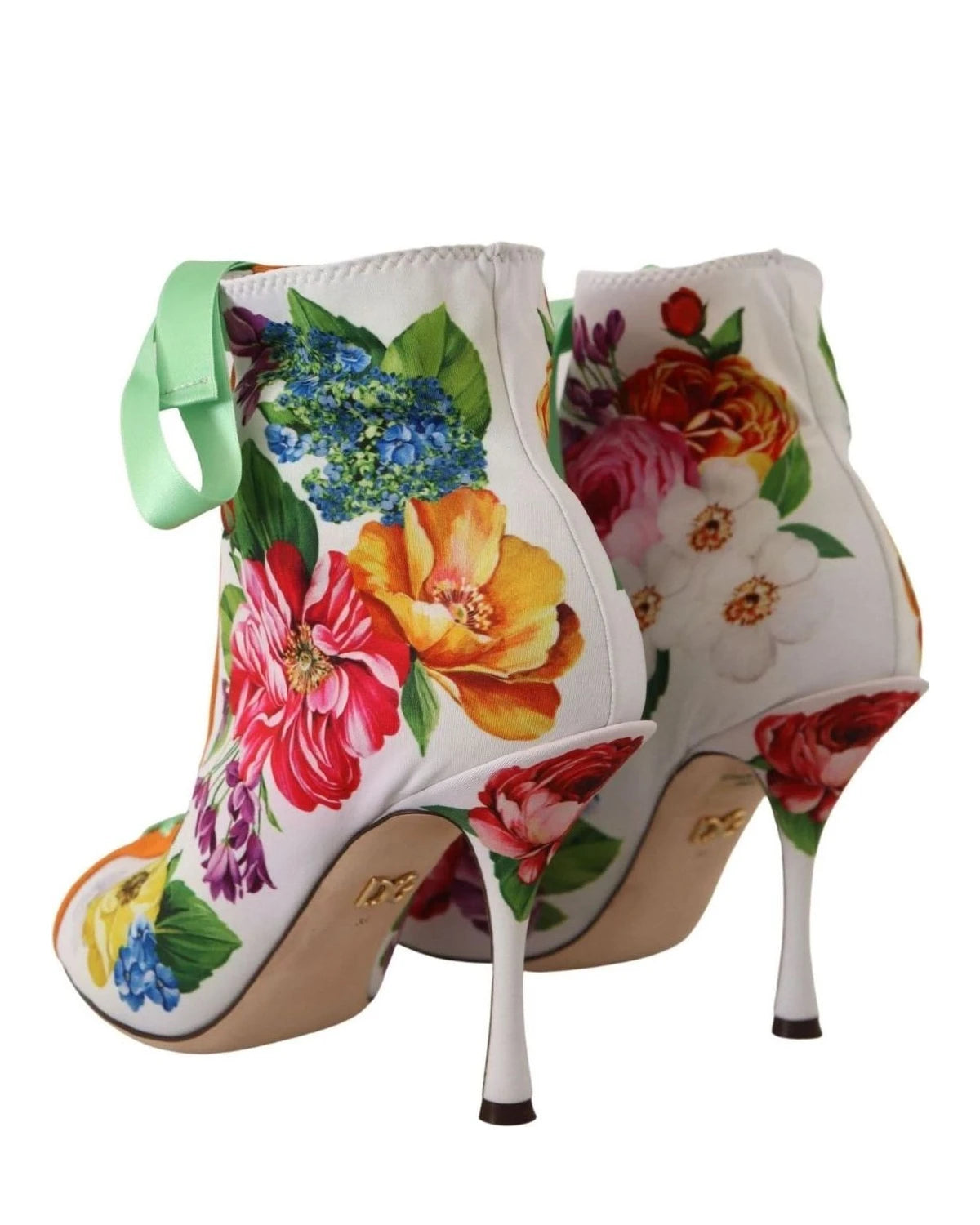 Dolce & Gabbana Jersey Stretch Boots Open Toes Heels Heels