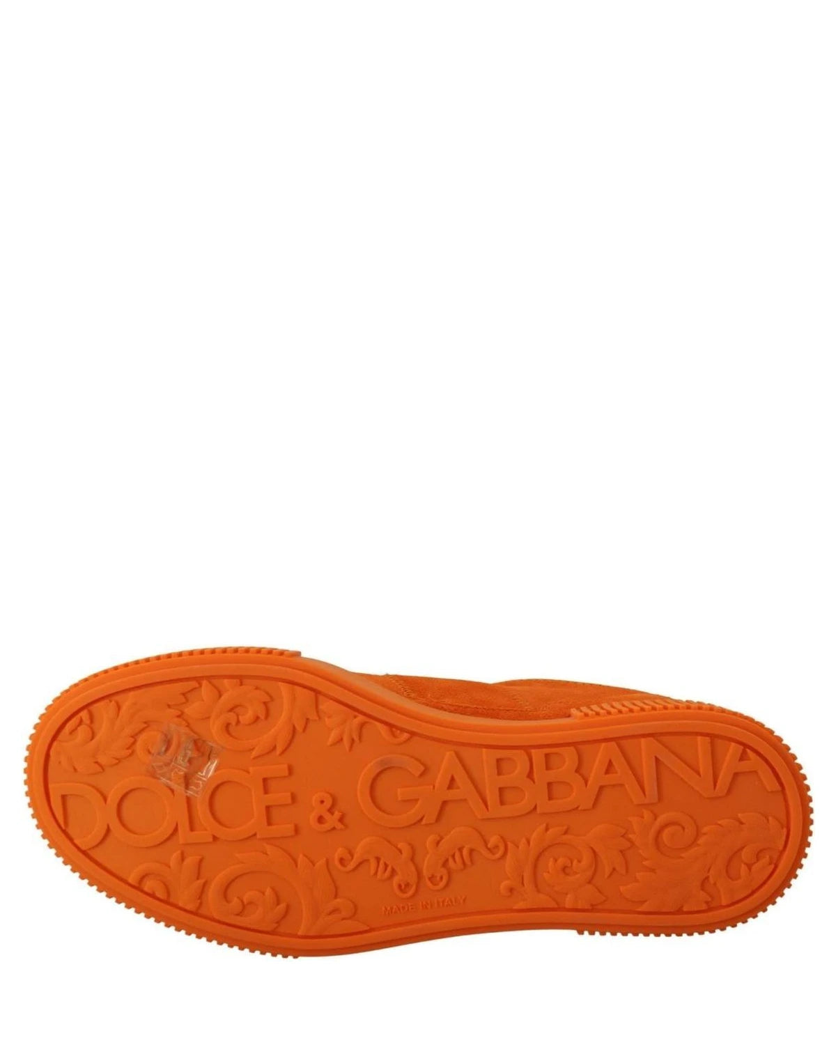 Dolce & Gabbana Orange Leather Pj Tucker Sneakers Sneakers